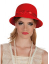 Sombrero años 20 rojo