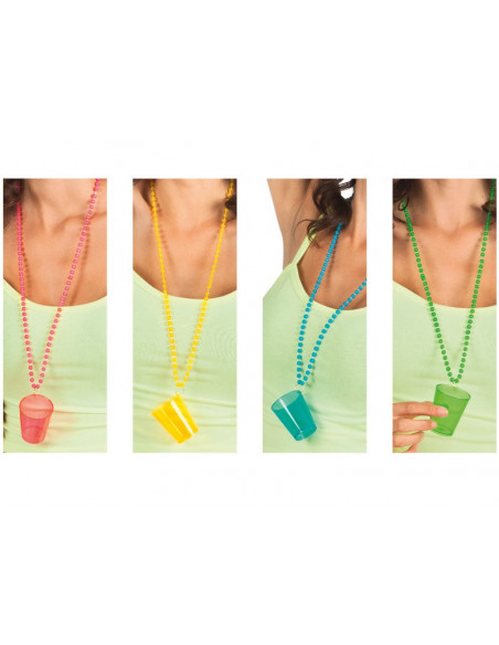 Collar vaso de chupito colores