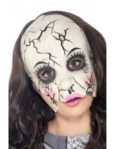 Máscara muñeca porcelana rota
