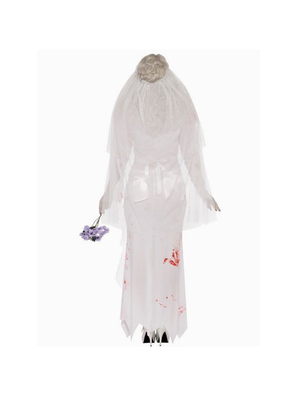 Disfraz zombie novia mujer trasera