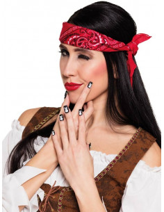 Uñas calaveras pirata 2