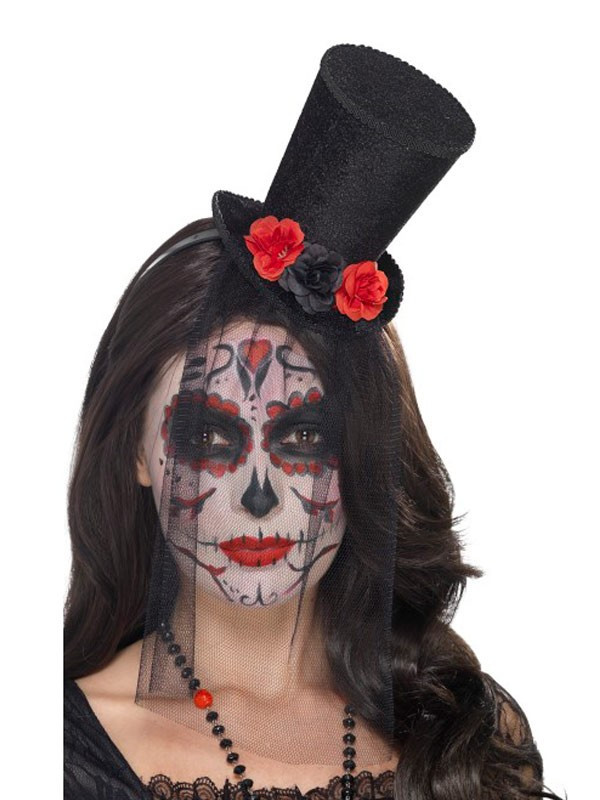 Sombrero día de los muertos mujer