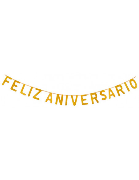 Guirnalda feliz aniversario