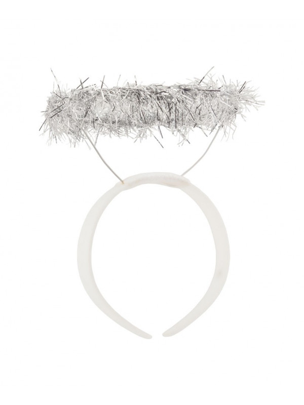 Diadema ángel plata