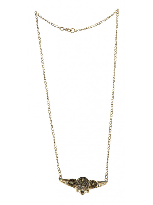 Collar steampunk alas y engranajes