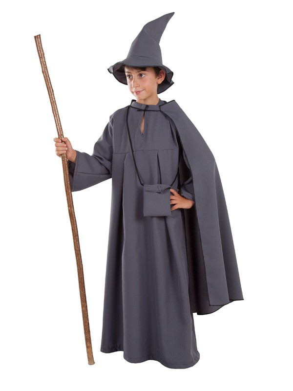 Disfraz de mago gris para nino