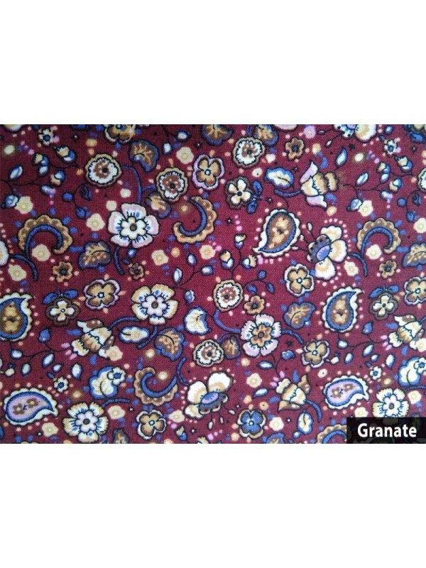 Tela patchwork algodón granate