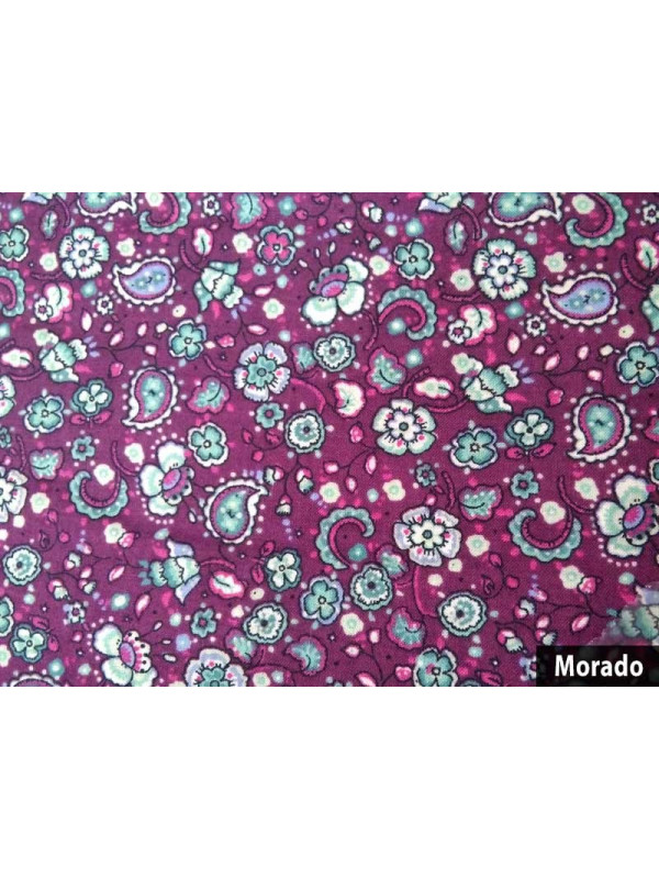 Tela patchwork algodón morado