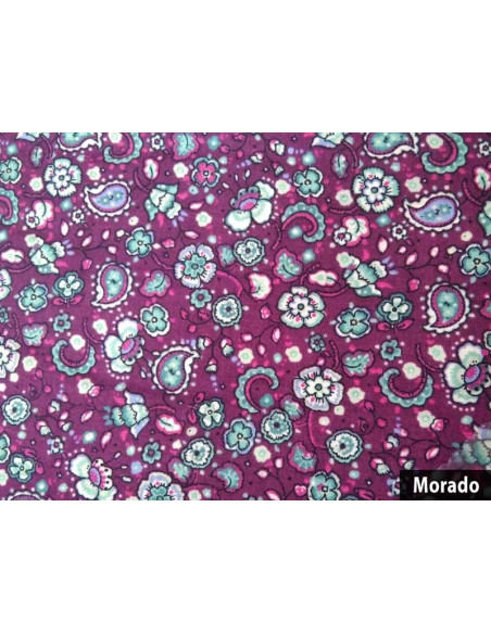Tela patchwork algodón morado
