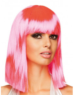 Peluca neon Dance rosa