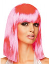 Peluca neon Dance rosa