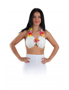 Sujetador con conchas y flores