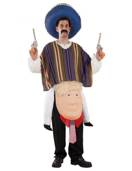 Disfraz de mexicano sobre Trump