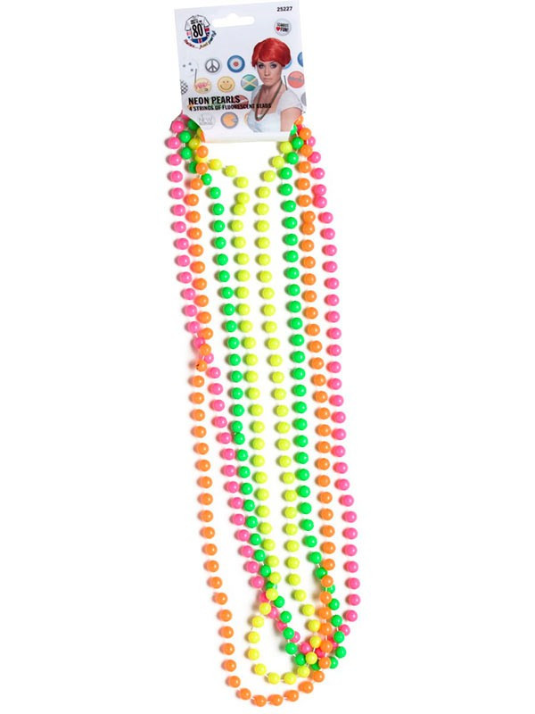 Collar colores años 80 cuatro unidades