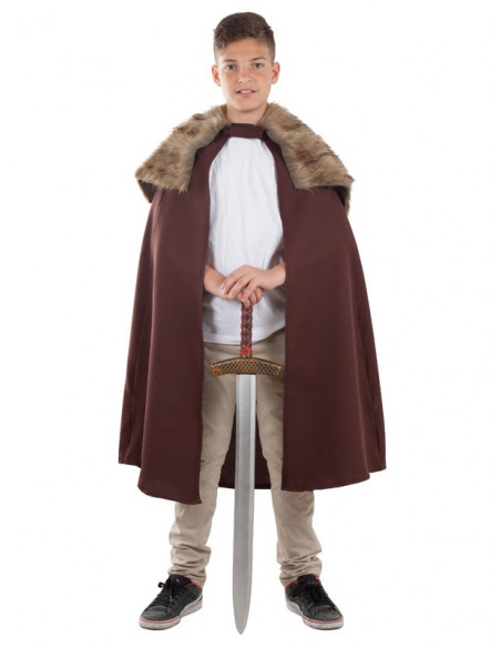 Capa de guerrero medieval infantil