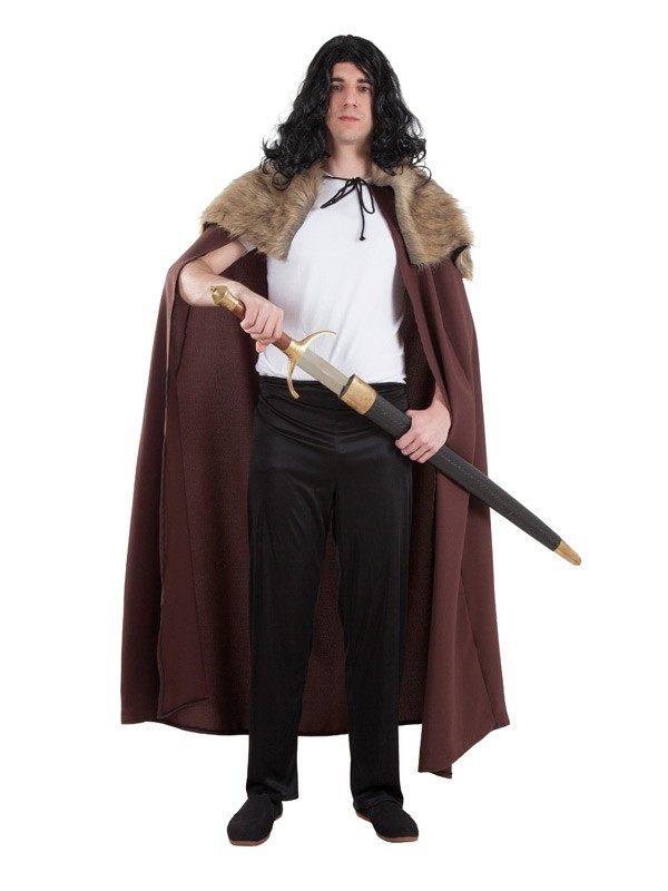 Capa medieval con pelo