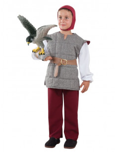 Disfraz de Cetrero medieval para niño