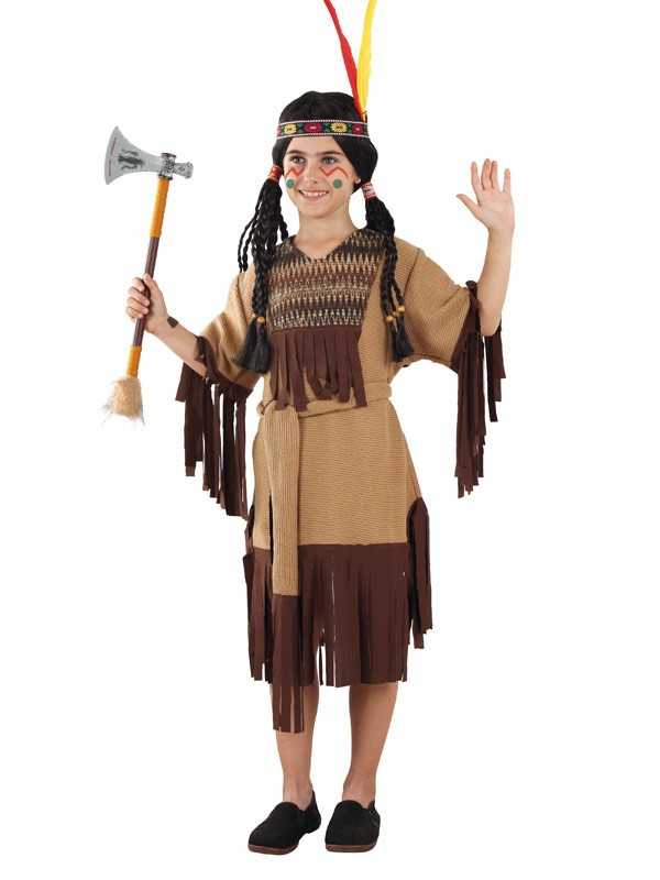 Disfraz de india para niña