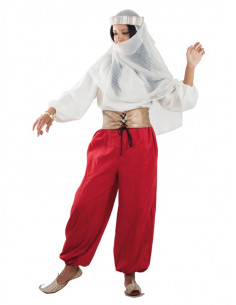 Disfraz de princesa árabe roja