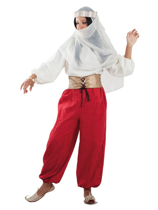 Disfraz de princesa árabe roja