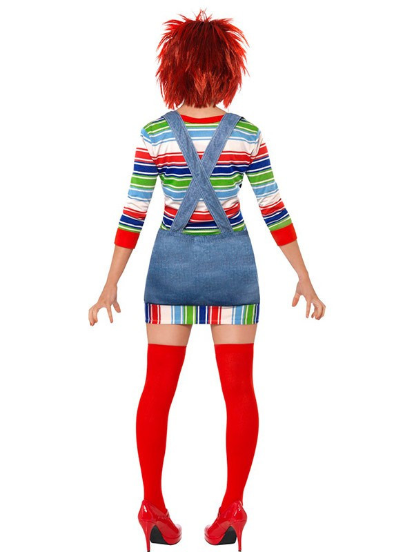 Disfraz Chucky para mujer detrás