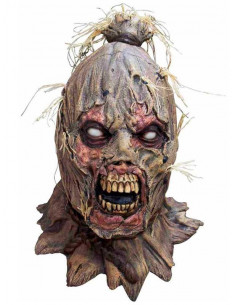 Mascara de Espantapájaros Zombie de látex