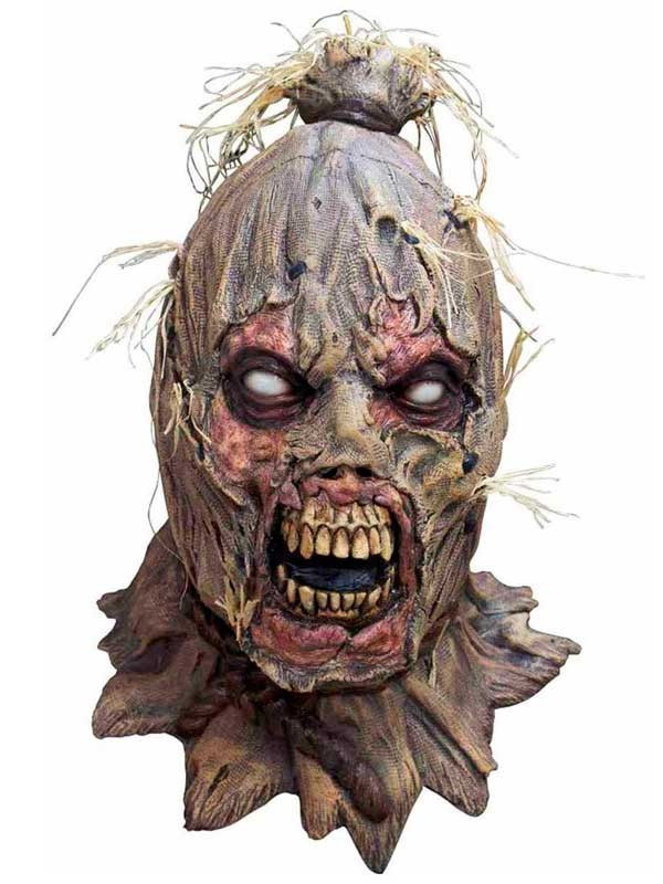 Mascara de Espantapájaros Zombie de látex