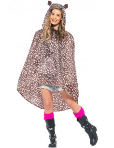 Chubasquero leopardo party poncho
