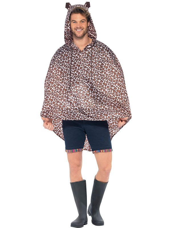 Chubasquero leopardo party poncho hombre