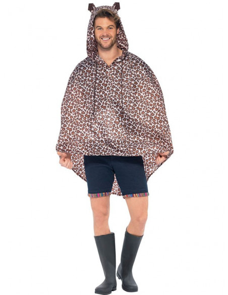 Chubasquero leopardo party poncho hombre