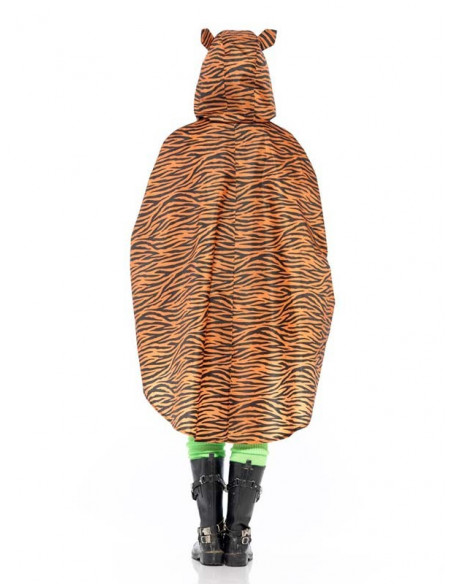 Chubasquero tigre party poncho trasera
