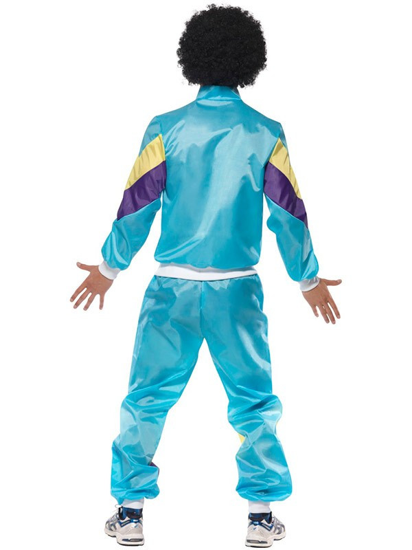 Disfraz chándal retro para hombre trasera