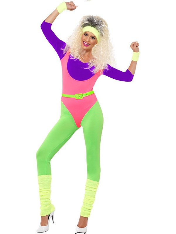 Disfraz gimnasta años 80 mujer