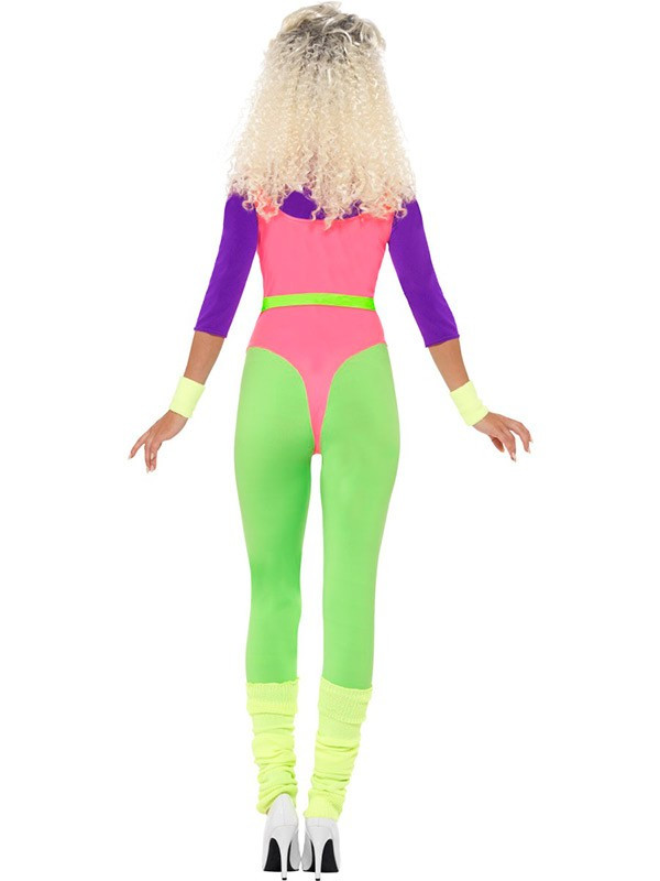 Disfraz gimnasta años 80 trasera