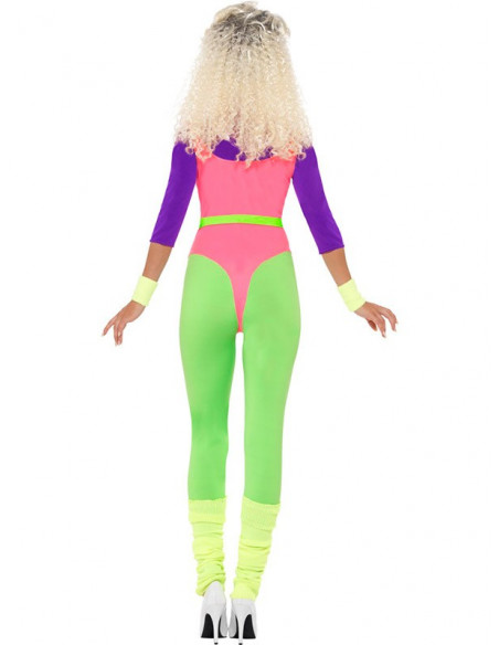 Disfraz gimnasta años 80 trasera
