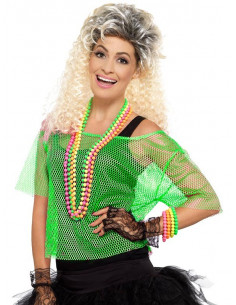 Camiseta de rejilla años 80 rosa 2