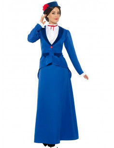 Disfraz de niñera Popins mujer