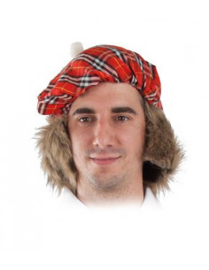 Gorro escoces con pelo