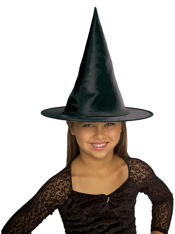 Gorro bruja raso negro infantil