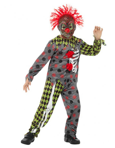 Disfraz de payaso arlequín para niño