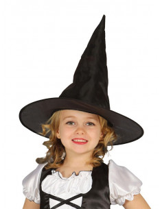 Gorro bruja raso negro infantil 2