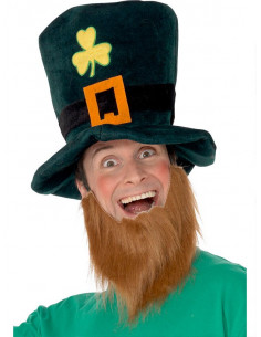 Sombrero San Patricio con barba hombre 2
