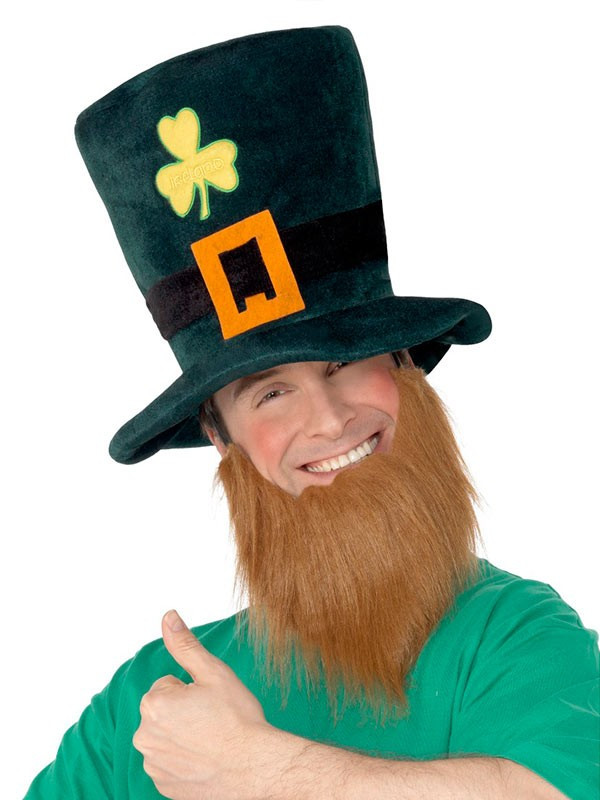 Sombrero San Patricio con barba hombre