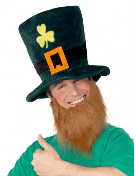 Sombrero San Patricio con barba hombre