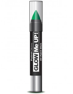 Cera fosforescente neón UV verde