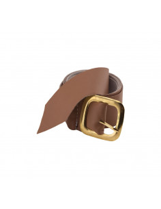 Cinturon hebilla dorada de metal