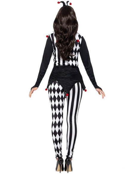 Disfraz arlequina trasera