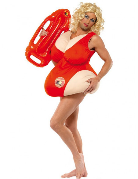 Disfraz vigilante de la playa para hombre