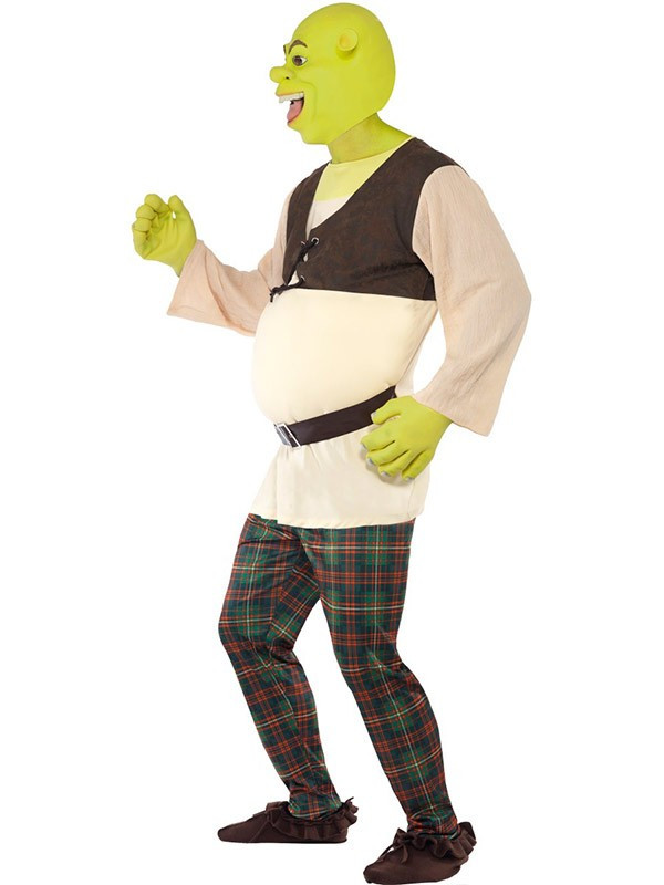 Disfraz Shrek para hombre lateral