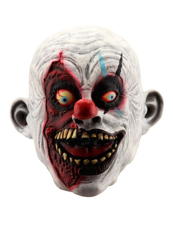 Mascara de payaso maldito con cicatrices